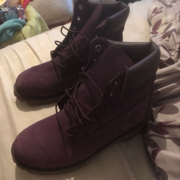 Purple Timberlands - Picture 2 of 4